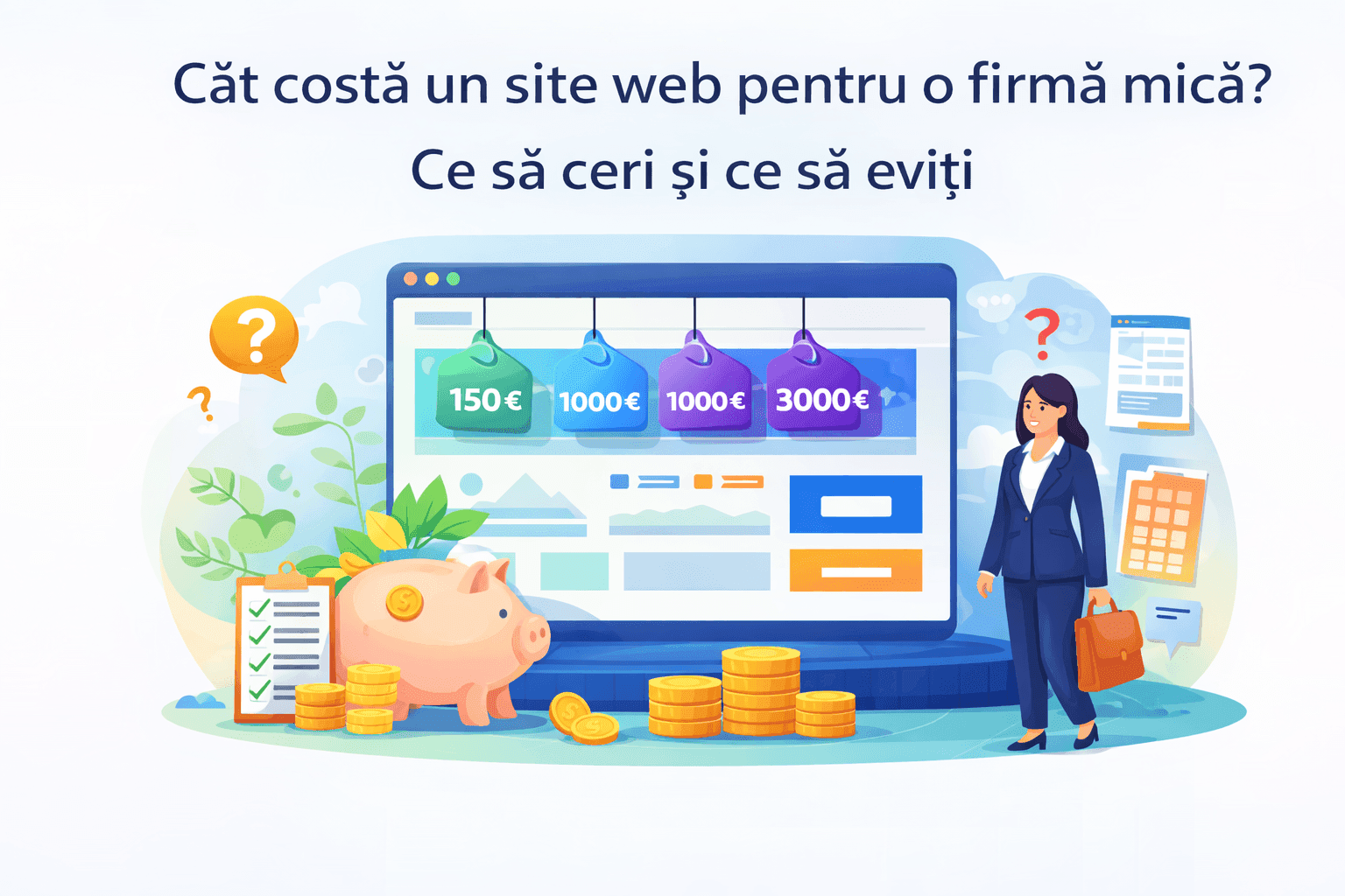 Cât costă un site web pentru o firmă mică? Ce să ceri și ce să eviți
