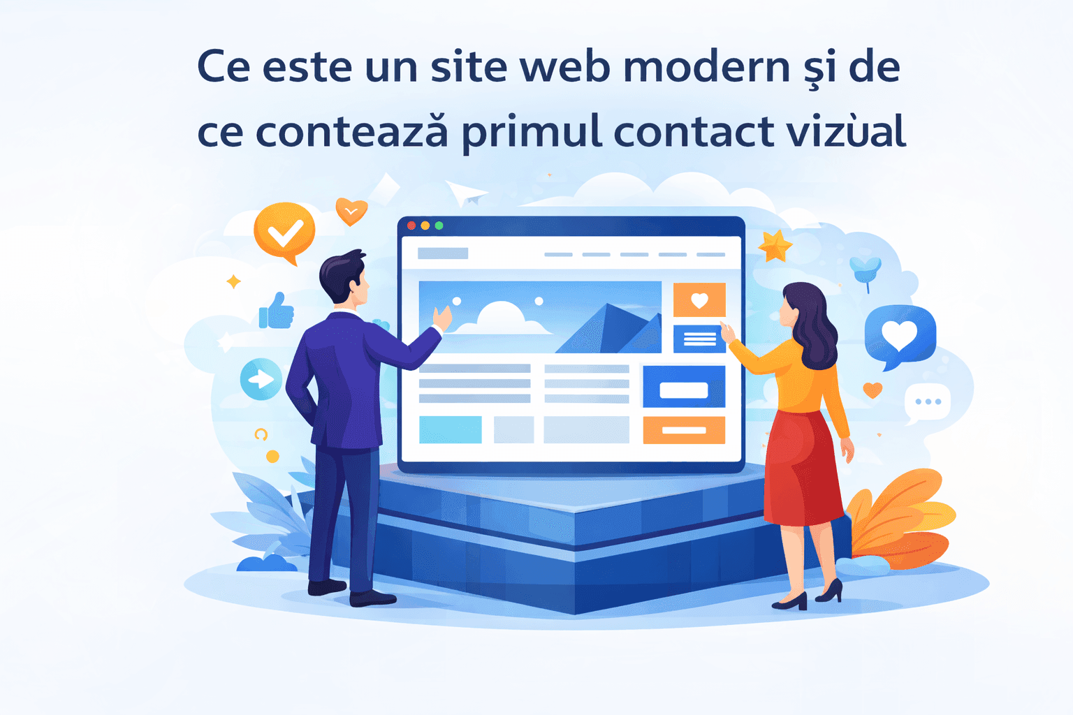 Ce este un site web modern și de ce contează primul contact vizual