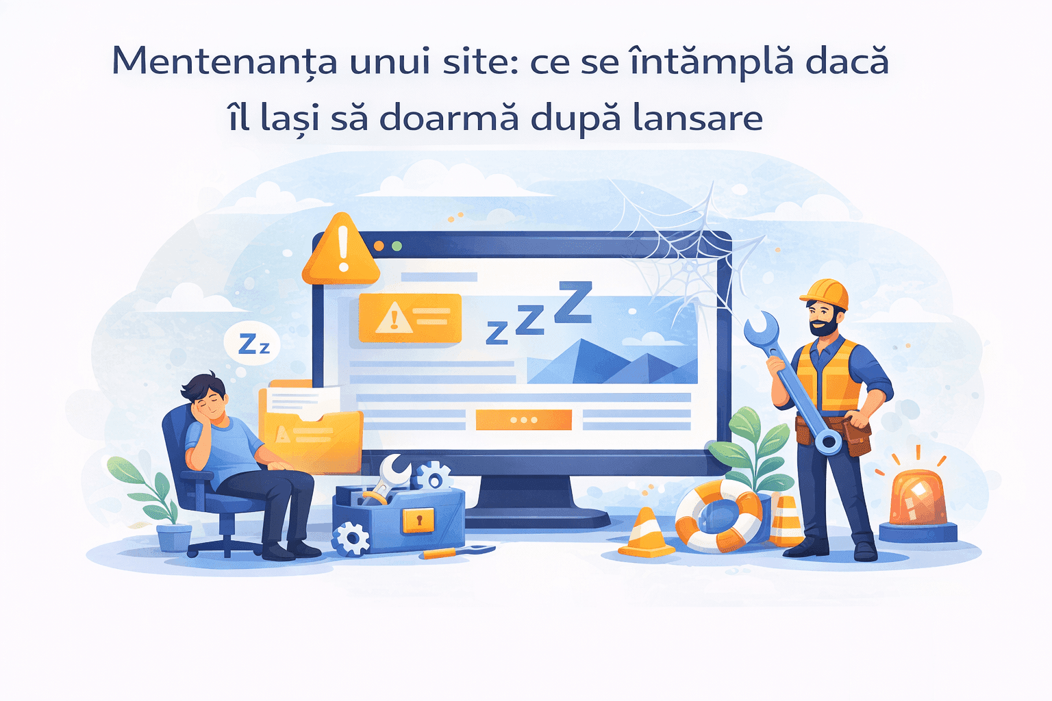 Mentenanța unui site: ce se întâmplă dacă îl lași să doarmă după lansare